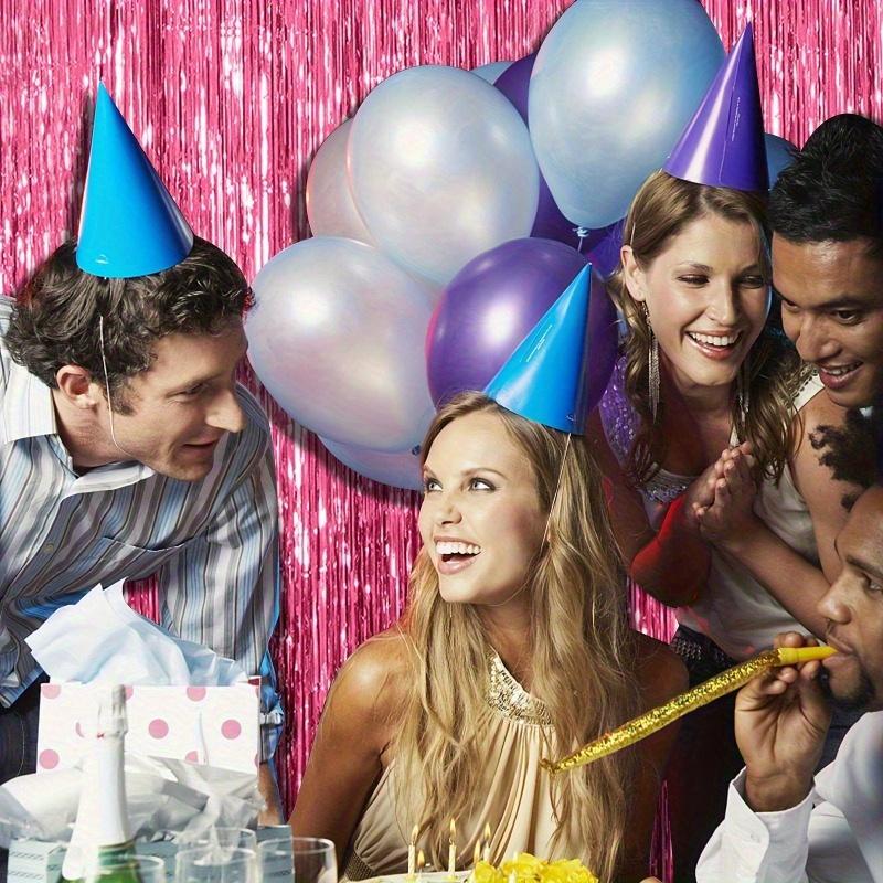 1/2/3pcs Pink Rain Curtain Sparkling Backdrop Party Background Decoration Photography Props Wedding Birthday Party Decorations