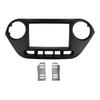 Car Navigation Screen Mounting Panel for For HYUNDAI i10 2014 7 Inch 2DIN Dash Trim Frame Black ABS Material Center Console