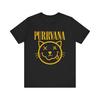 Purrvana Nirvana Cat T-Shirt | Funny Cat Band Parody Shirt | Grunge Rock Cat Tee | Music Lover Gift | Cat Lover Shirt