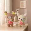 Strawberry Rilakkuma Plush Toys 2527Cm Kawaii White Bear Brown Bear Stuffed Doll Toys Hobbies Collection Cute Kid Birthday Gift