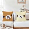 Cartoon R-Rilakkuma Anime Pillow Case Suitable For Bedrooms Living Rooms Cars Home Decoration