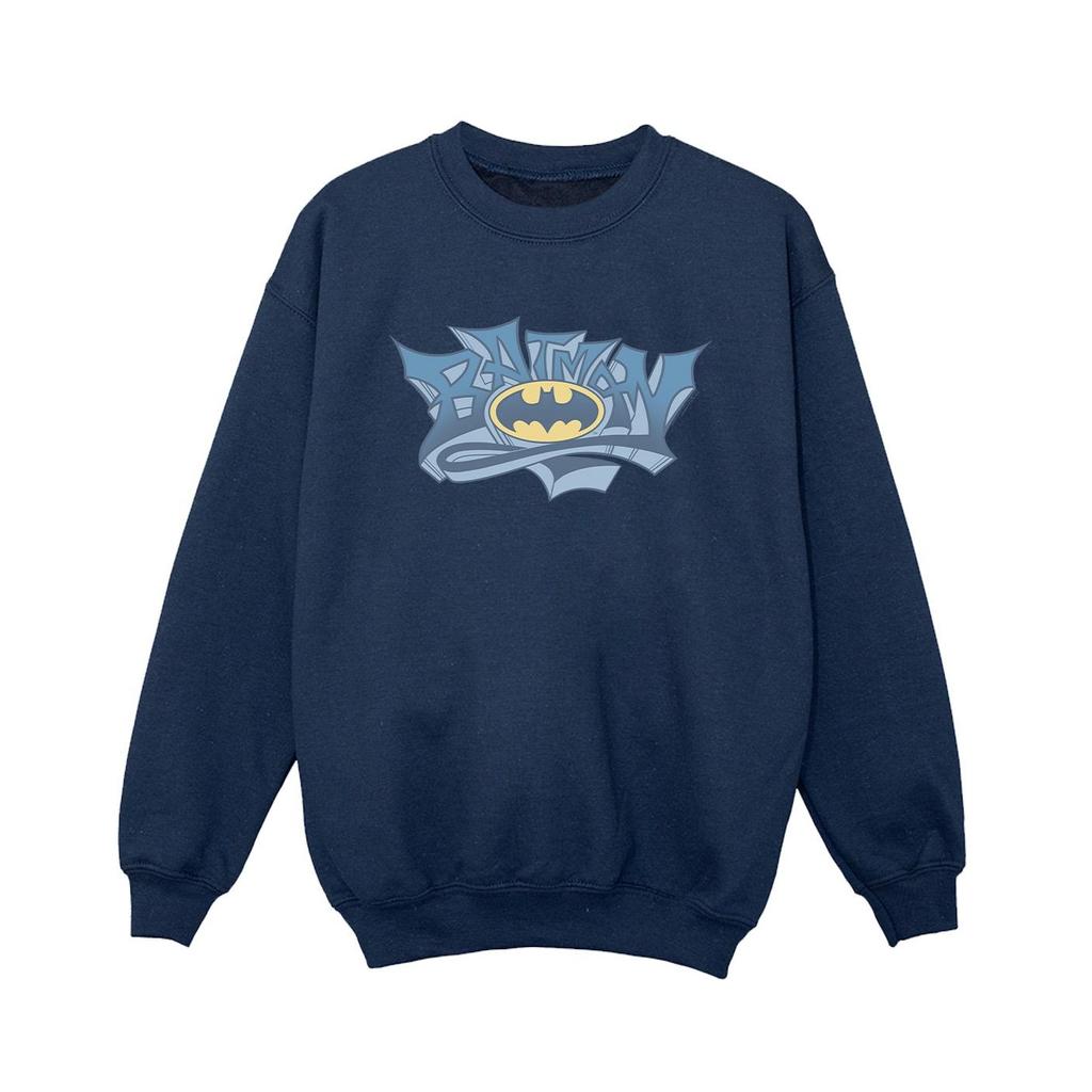 DC Comics Boys Batman Graffiti Logo Sweatshirt