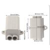 5Pcs ZK-1316 Terminal Spliter 2.5-16mm² 1000V Parallel Spliter Copper Material 100A Terminal Junction Connector Box