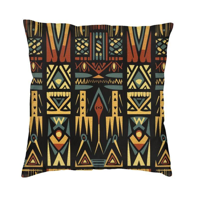 African Safari Mud Cloth Cushion Covers Sofa Living Room Tribal Ethnic Bohemian Motif Square Throw Pillow Cover 40x40cm