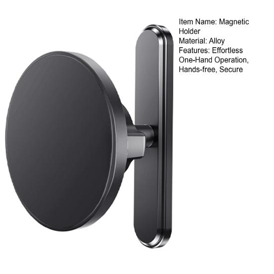 Golf Cart Phone Holder Alloy Magnetic Phone Mount for Gym Treadmill & Golf Cart Use One-Hand Operation Phone Stand for MagSafe