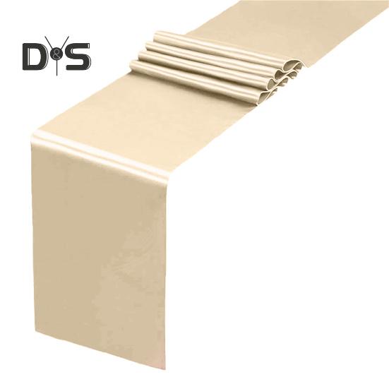 Satin Table Runner 108 X 12 Inch Wrinkle-Free Table Runner Solid Color Table Runner for Wedding Birthday Parties Banquets Dining Table Decor