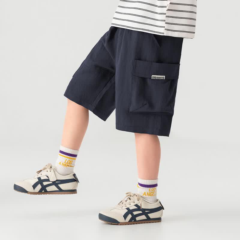 Boys' Tencel Linen Cargo Shorts