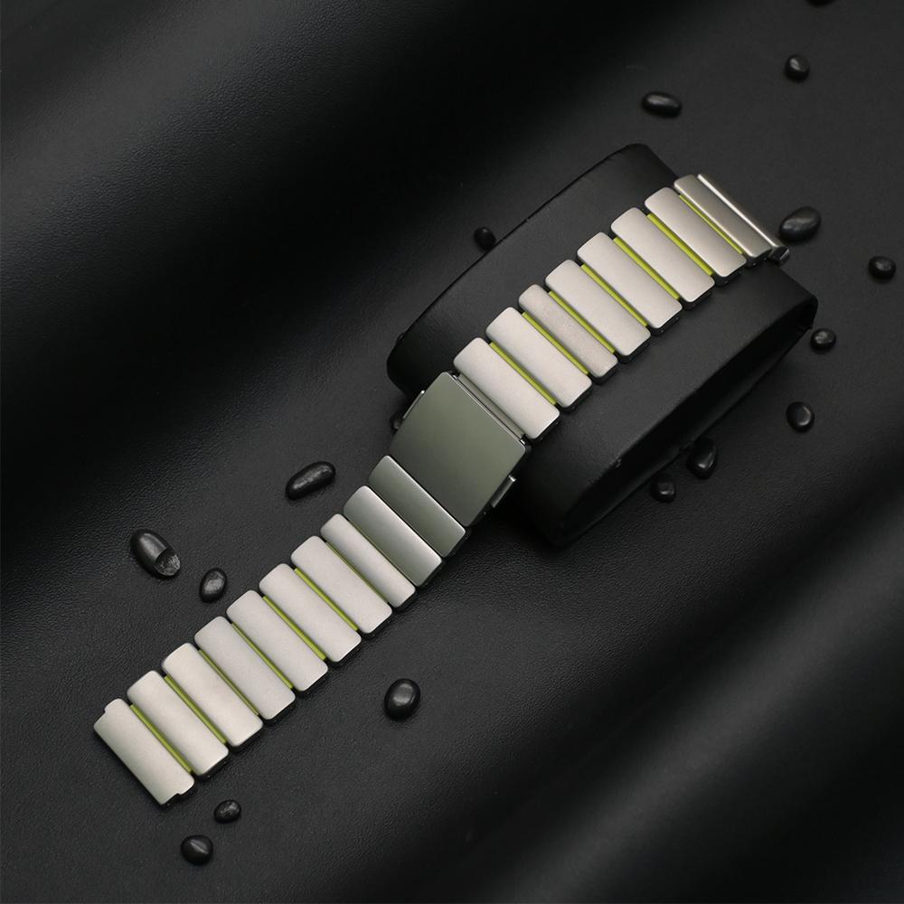 22mm Titanium Band for Huawei Watch GT6 Pro 46mm GT5Pro Luxury Bussiness Strap Metal Bracelet for Seiko for Amazfit Balance 3 2R