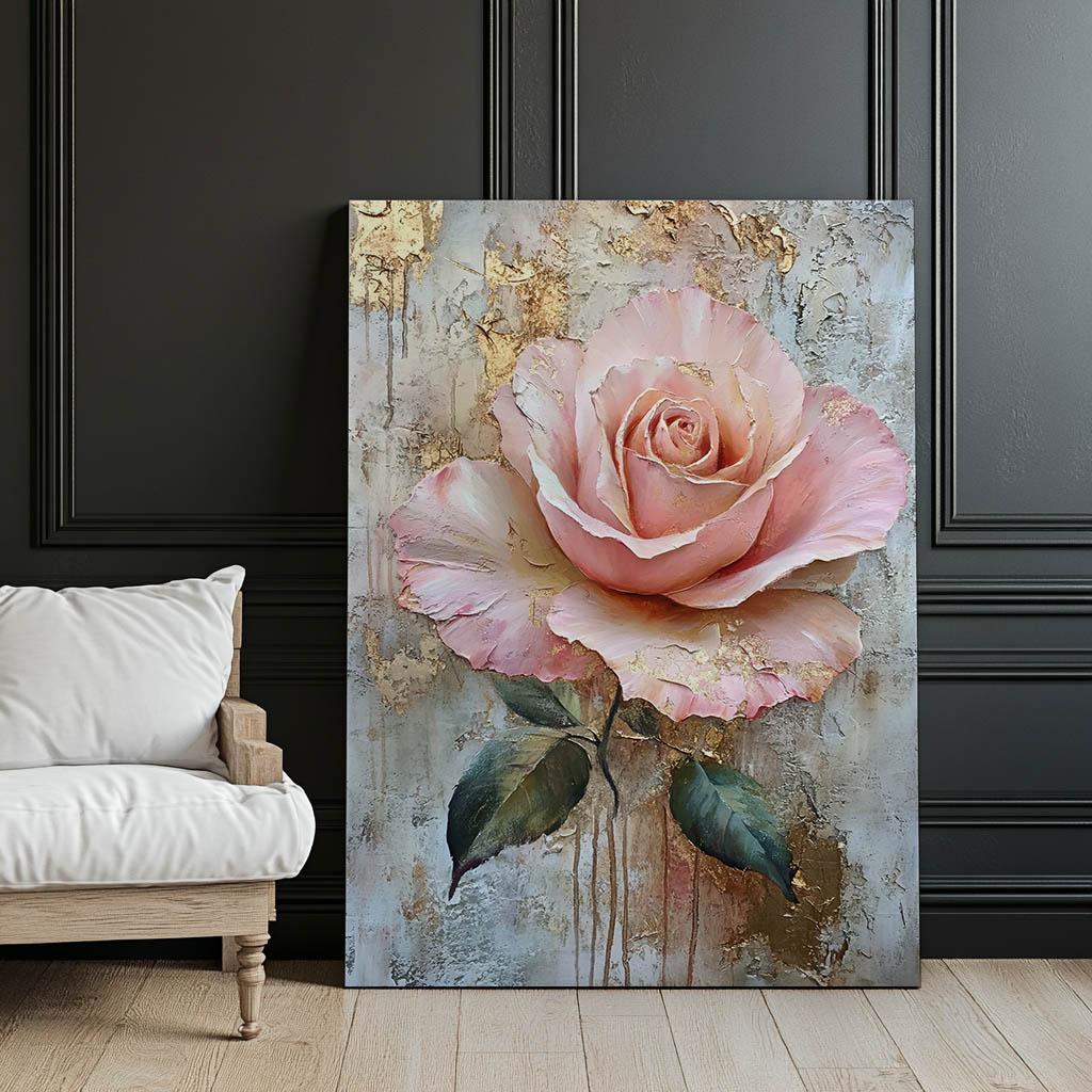 Różany Blask Różany Blask, 30X40 Cm, Rama Aluminiowa Czarna, Papier Matowy 230 Gsm