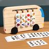 Montessori Holzfarben Zuordnungs-Puzzles Logikspiel Denktraining Erleuchtung Hand-Auge-Koordination Frühes Lernspielzeug