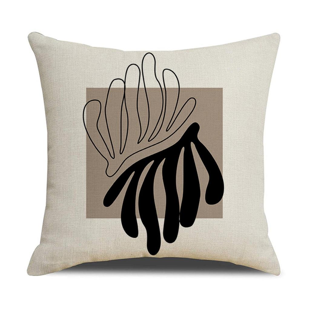 18x18 Zoll Kissenbezug mit geometrischem Druck, Dekorative Sofakissenhülle für den Innenbereich, Nickerkissenbezug