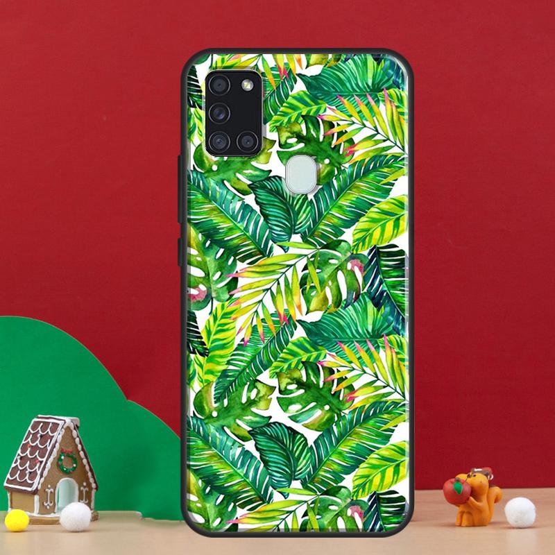 Tropical Aloha Hibiscus  Pattern Cover For Samsung Galaxy A54 A34 A14 A32 A12 A22 A52 A72 A13 A33 A53 A50 A52S A51 A71 Back Case
