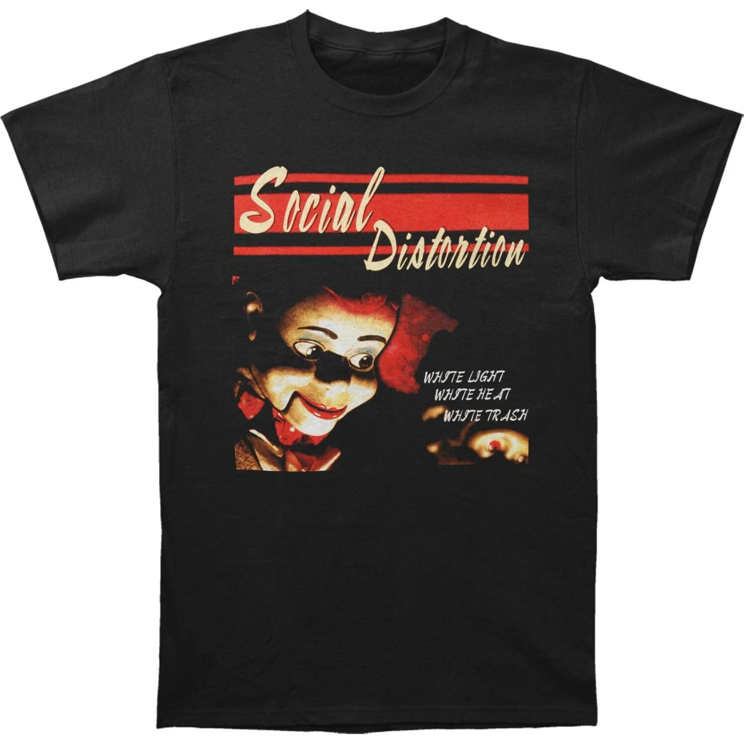 Authentic SOCIAL DISTORTION White Trash Album Art T-Shirt S NEW 3XL