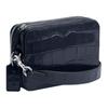 Coach Charter 19 Zipper Closure Detachable Shoulder Strap Crocodile Pattern Embossed Leather Messenger Bag Men Bags Deep-Navy CW431-DNA