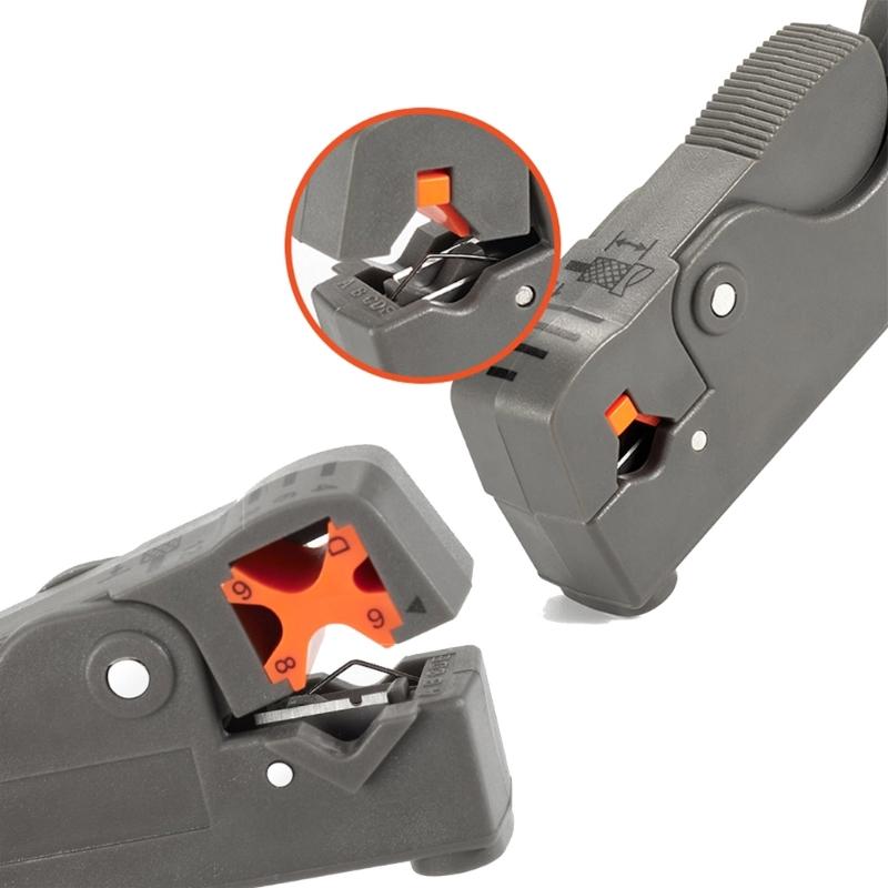 Rotierendes Koaxialkabel Abisolierwerkzeug Schneiderwerkzeug Automatische Abisolierzange Multifunktionale Abisolierzange Kabelabisolierung Draht