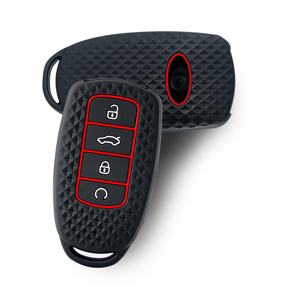Key protect For Chery Tiggo 8 Pro Silicone Car Key Cover Case For Chery Tiggo 7 Pro 8 PLUS Arrizo 5 3 Button Key Holder Keychain