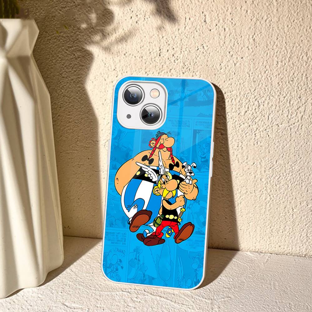 A-Asterix Et O-Obelix M-Manga Tempered Glass For Iphone 14 13 12 11 Pro Mini XS MAX 14Plus X XS XR Cover