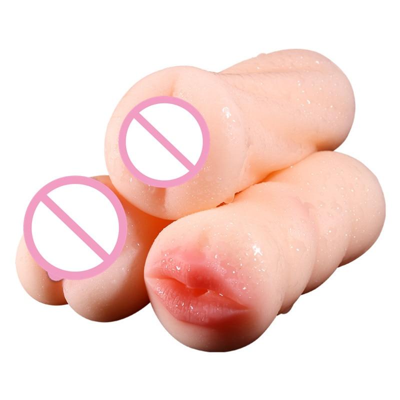 Vagina for Men Toy Sex Toys 4D Realistic Deep Throat Male Masturbator Silicone Artificial Vagina Mouth Anal Oral Erotic Anus