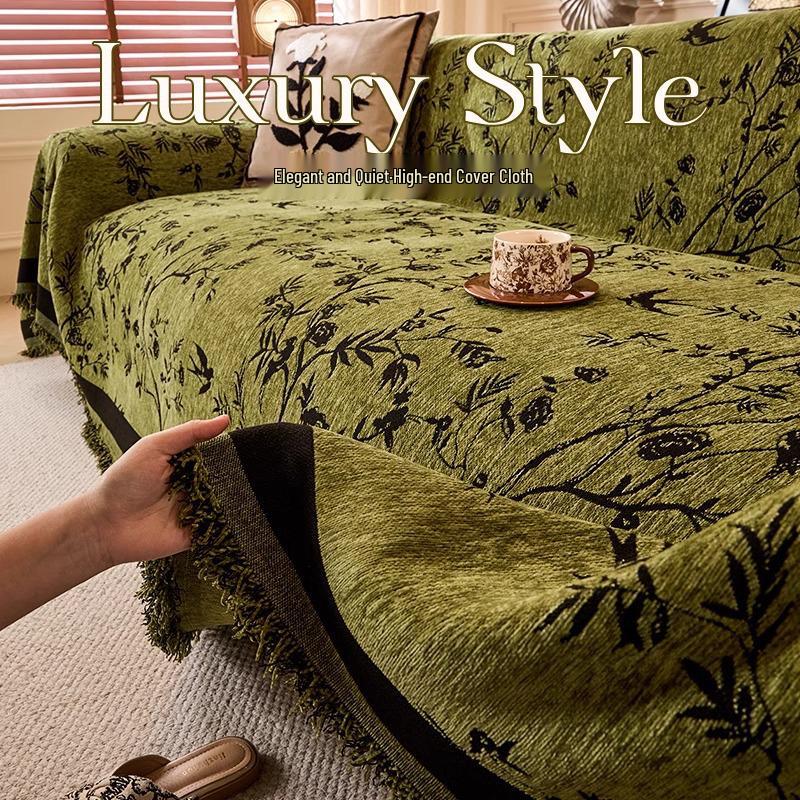High-End Retro Chenille Sofa Cover 2025 - Anti-Scratch Luxury Cushion