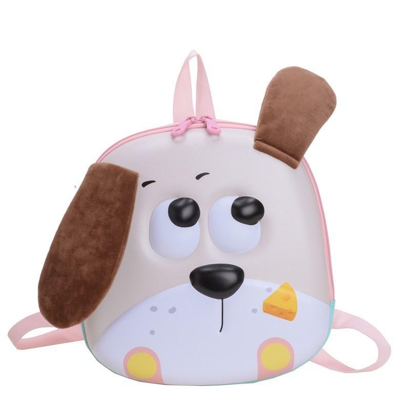 Cute Dog Childrens School Bag With Durable Nylon Material For Outdoor Use