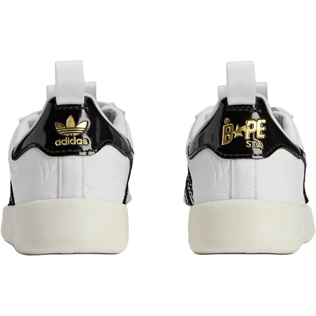 Adidas BAPE x Superstar 360 K Bílé Černé Dětské Tenisky Cloud-White Core-Black Gold-Metallic JQ2400