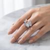Elegant Butterfly Zircon Ring Enamel Finger Jewelry Sweet Butterfly Open Ring  Ladies Jewelry