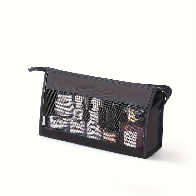 Large Capacity Makeup Storage Travel Bag with Mesh Compartments - Suitable for Portable Cosmetics Storage During Travel, Business Trips, and Daily Use