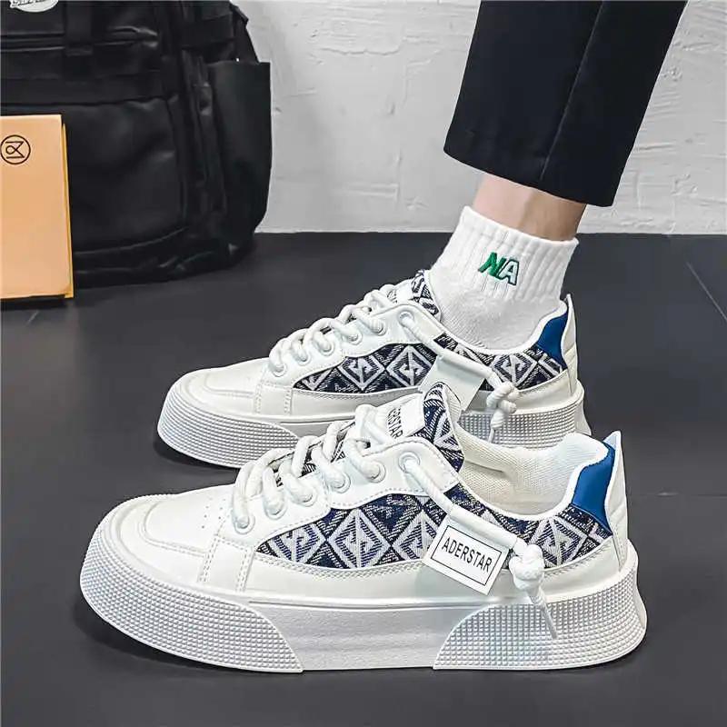 Synthetic Leather Demi-season Sneakers For Teens Woven Sports Man Design Shoes Hypebeast Zapatiilas Tenia What's Tnis Sunny