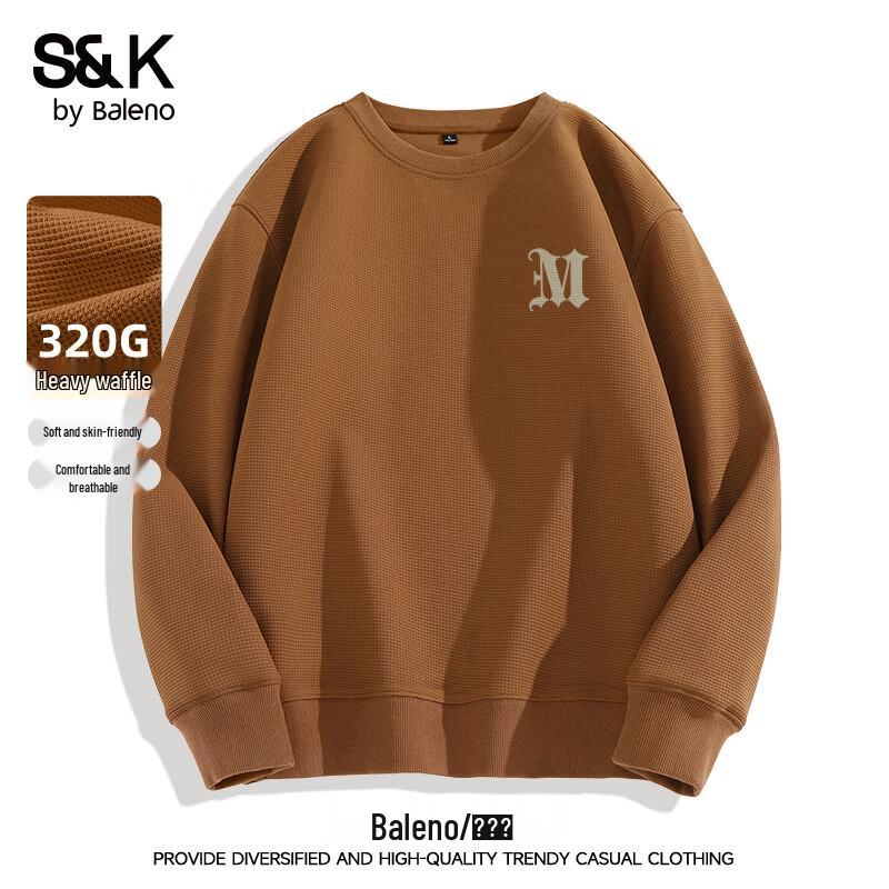 

Baleno S&K Series Waffle Texture Casual Sweatshirt 4XL