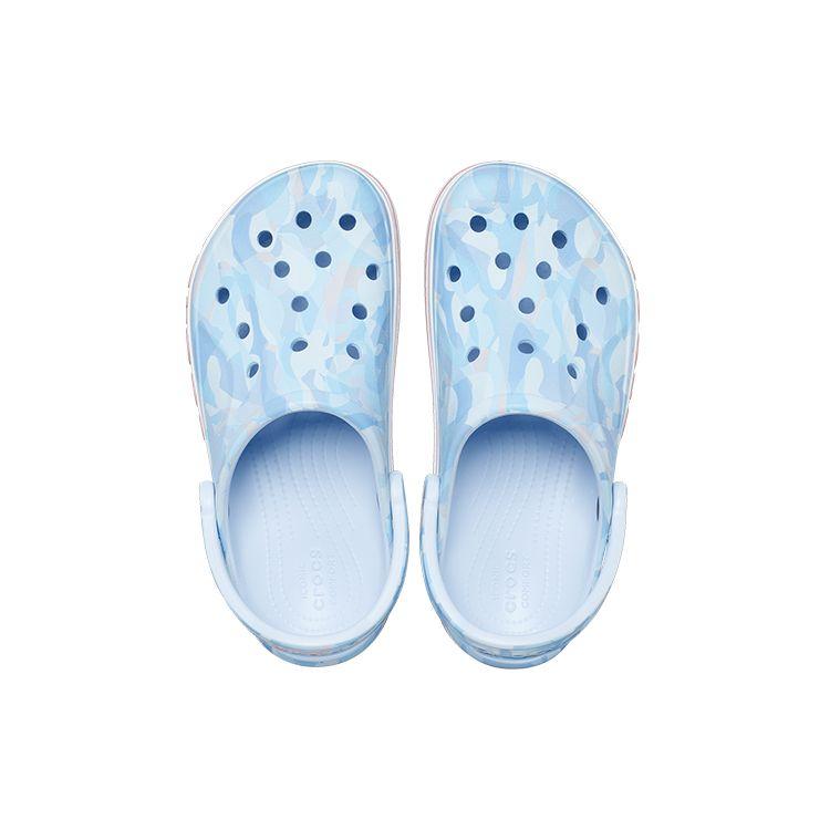 Crocs Classic Clog EVA Printed Logo Unisex Clogs Blue 207806-4JQ