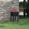 VidaXL Outdoor Planter Black 40x40x70 Cm Solid Pine Wood