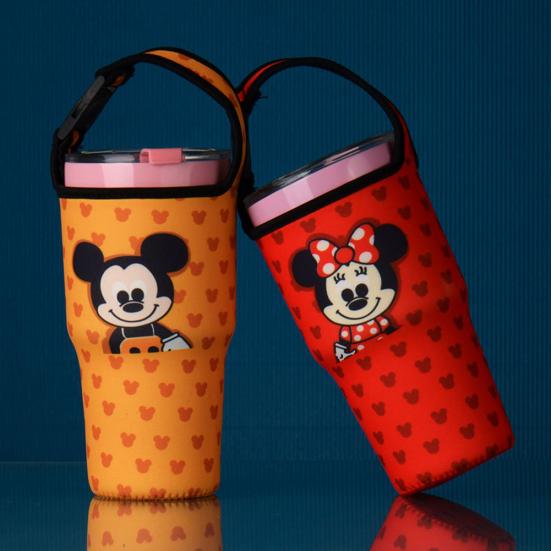 Mickey Bär Fisch Getränkebecher Tassenabdeckung für Yeti Rambler Glasbeutel Halter Hülle