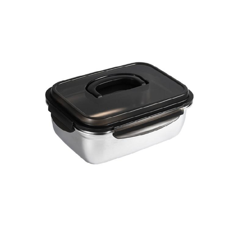 

Multifunctional Nonrust Steel Food Container Keep Ingredients Freshness Lunch Box Ideal For Meal Prepping And Daily Use L size