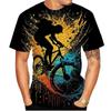 3D Bicycle Men's/women's T Shirt 3D Printing Men's Clothing OversizeShort-sleeved Round Neck Men's Tops Clothing Plus Size S~6xl
