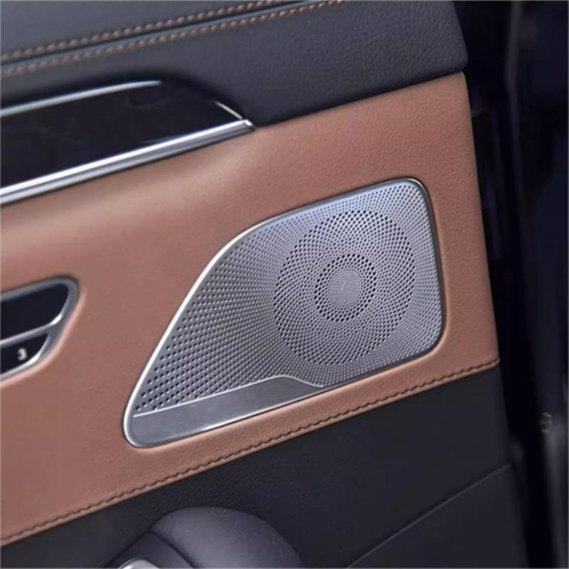 Car Horn Cover Door Horn Protective Cover A-pillar tweeter Horn Cover Stainless Steel For Mercedes Benz S Class W222 2014-