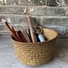 Home Desktop Decoration Rattan Storage Baskets Sundries Organizer Hand-woven Baskets