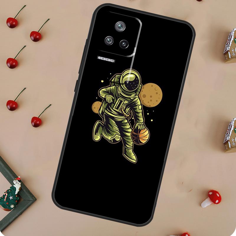Cartoon Space Astronaut Case For POCO F5 Pro M6 X3 X5 X6 Pro F3 M5s Xiaomi Mi 13 14 Pro 13T 11T 12T 12 Lite Cover