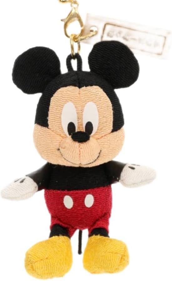 Disney Mickey Mouse strap, Japanese-style, with Senshafuda (charm), Disney Resort exclusive, netsuke, crepe-style mascot