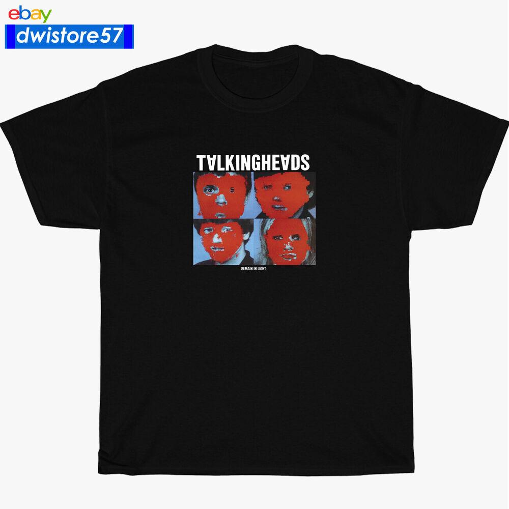 

TALKING HEADS Remain в светло-темно-белой футболке унисекс RockBand