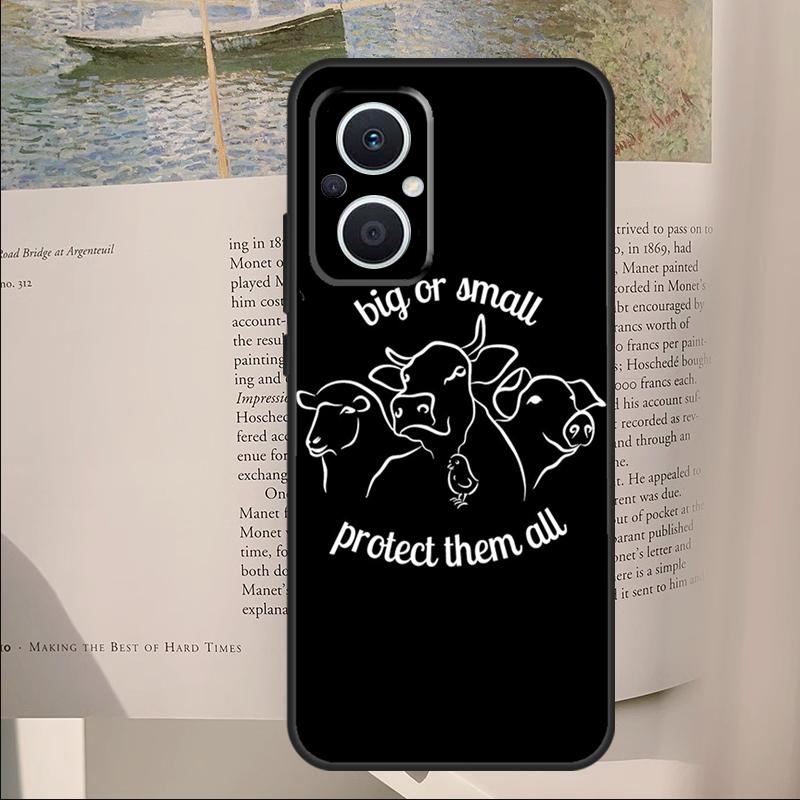 Vegan Inspiration Cover For OPPO Reno 11F 12F 13F 14F 10 11 12 13 14 Pro 7 8 Lite OPPO Find X6 X8 X9 Pro Case