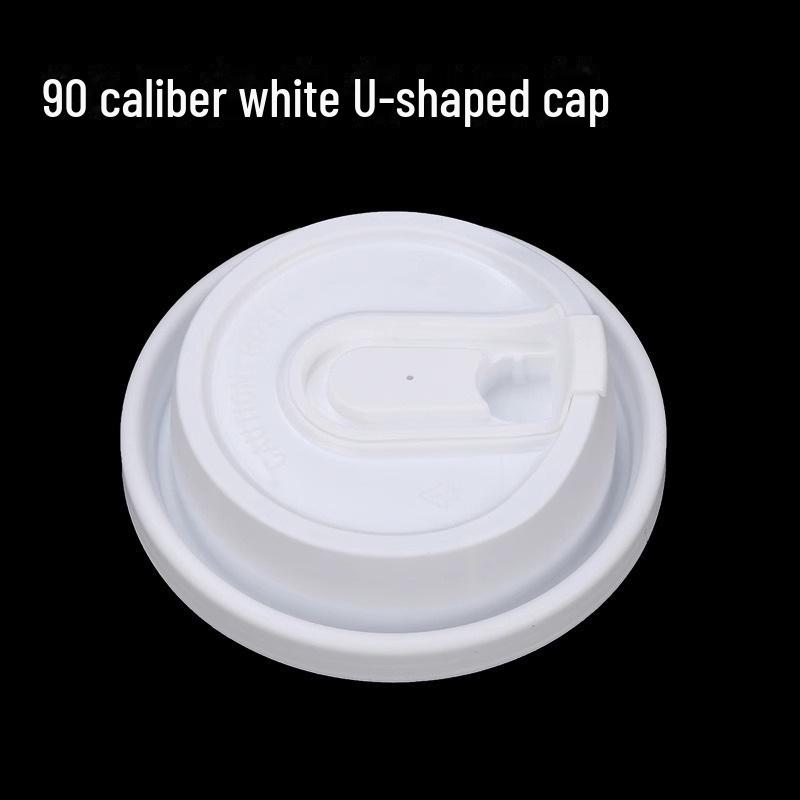 

«Одноразовые стаканчики с крышками Blue Jasmine — стаканчики из утолщенной бумаги для чая с молоком, кофе или горячих напитков» 100 pcs