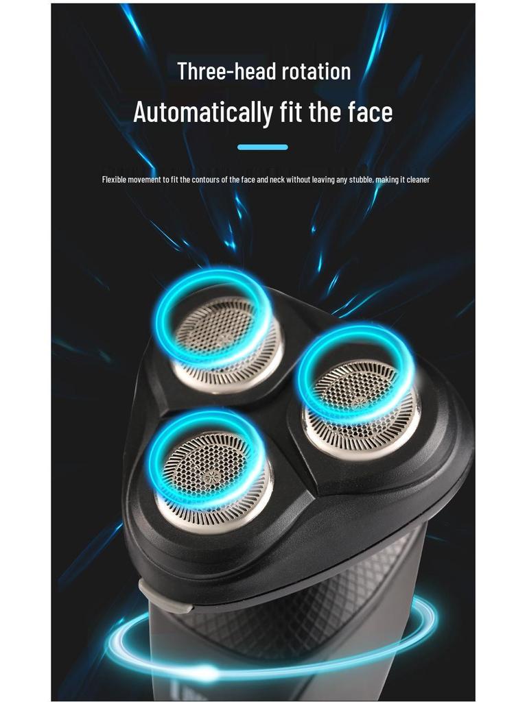 Lingke 8806 Men's Electric Shaver - Smart Beard Trimmer with USB Charging
