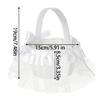 Sturdy Decorative Flower Girl Basket with Ribbon and Bowknot for Wedding Processions Ceremony Daily Use Trendy Women
