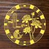 Lucky Carp Design Lily Lotus Decal Lotus Flower Design Metal Decal Hanging Decal  Home Decoration