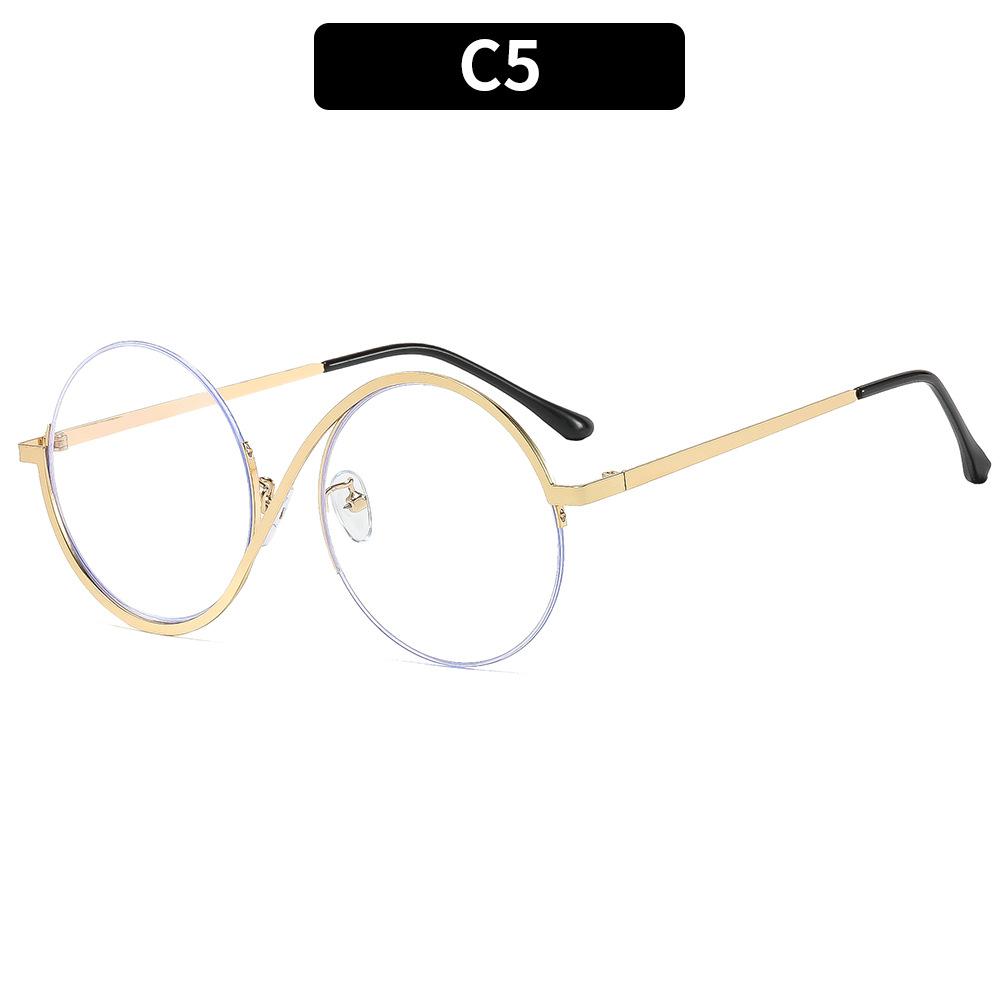 

Women s glasses men s fashion round half frame glasses