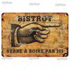 Vintage Metal Sign with Famous French Proverbs Iron Plate Retro Home Decor Gift