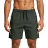 Men’s Lightweight Quick Dry Shorts with Elastic Waistband and Drawstring for Outdoor Sports and Daily Wear
