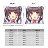 Pillow Case Super Kawaii Game Nekopara Chocola Vanilla Square  Pillow Cover For Living Room Bed Chair Fashion Pillowcases