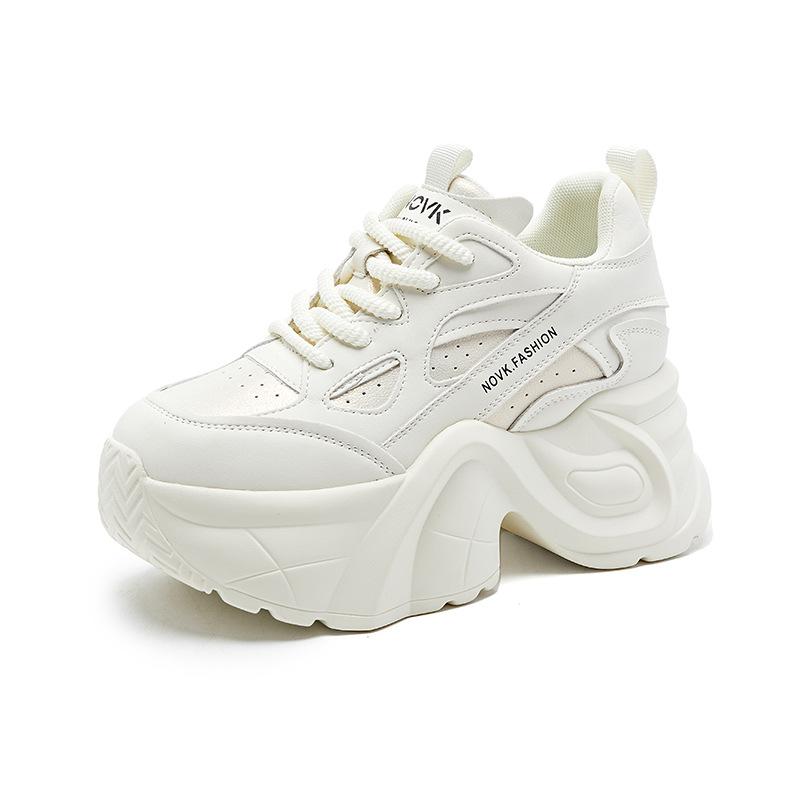 Fashionable Platform Sneakers for Women's Shoes Autumn and Winter 2025 New High-end Casual Inner Height Increase Daddy Shoes for Women Versatile