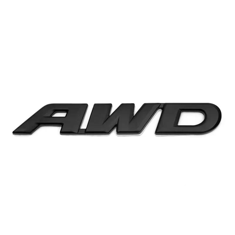 3D Metal AWD Letters Car Rear Trunk Fender Emblem Badge Sticker for Honda CR-V HR-V Pilot Passport Ridgeline Accessories air256